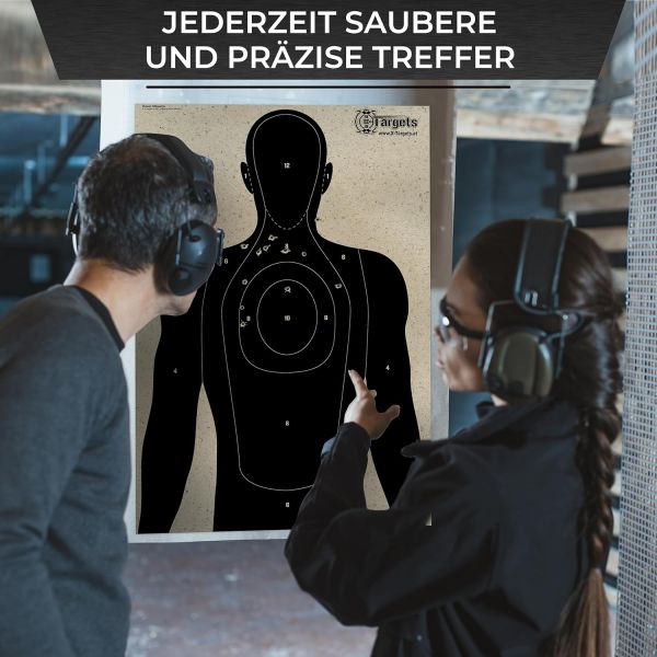 Human Zielscheibe Graspapier